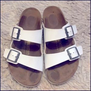White Birkenstock Sandals